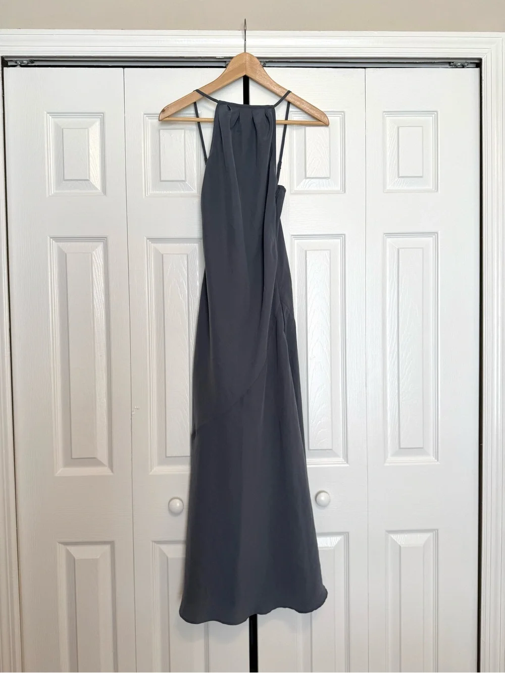 A&F Sleeveless Blue/Grey Halter Dress - XSP